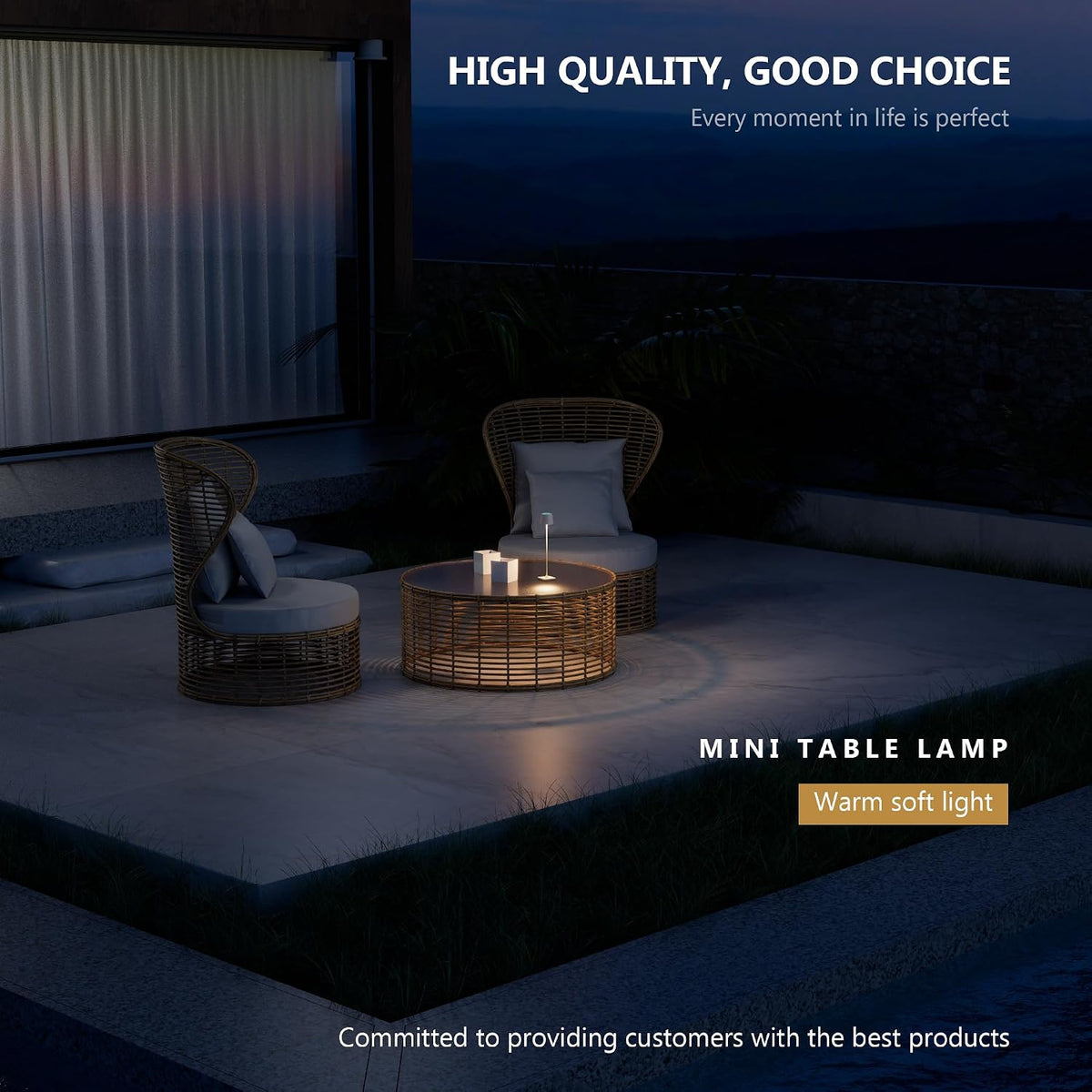 Compact Cordless Table Lamp, Rechargeable LED Night Light, Dual Light Source (RGB Top & Warm Bottom), Touch Control & Timer, Metal Lamp for Bedroom & Kids Room (Black 1pack)