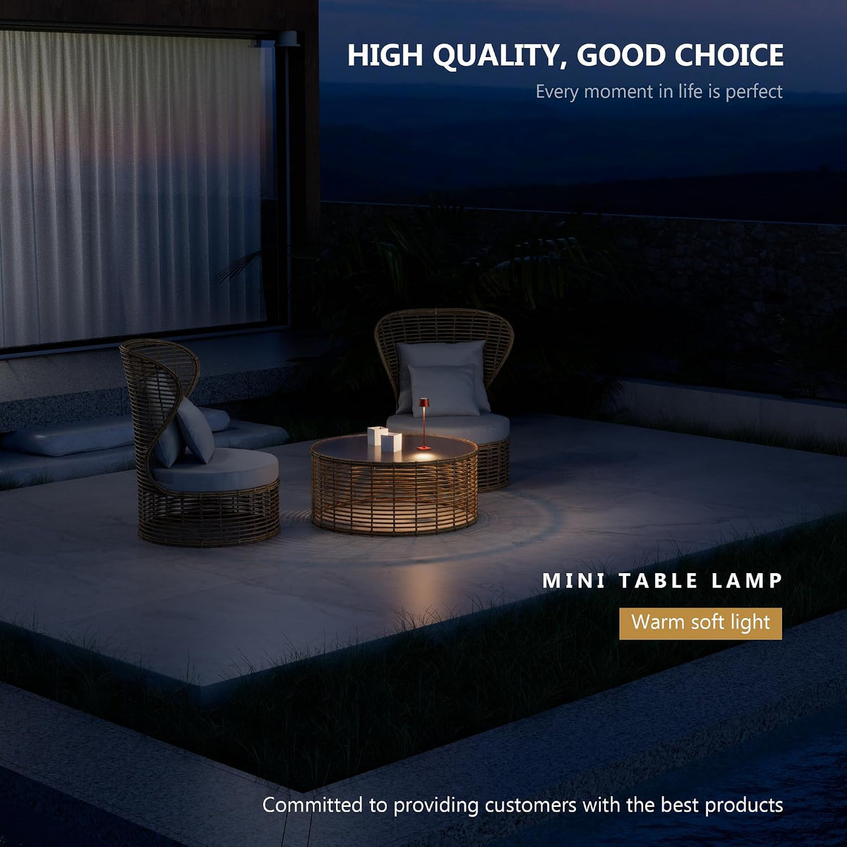 Compact Cordless Table Lamp, Rechargeable LED Night Light, Dual Light Source (RGB Top & Warm Bottom), Touch Control & Timer, Metal Lamp for Bedroom & Kids Room (Black 1pack)