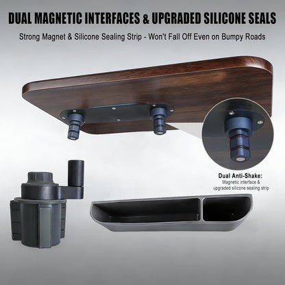 Car Desk for Laptop, Rotating Car Table Tray for Cup Holder