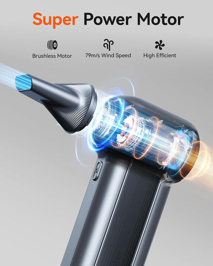 MF100 Compressed Air Duster, 150000RPM Turbo Fan, 45 m/s Airflow