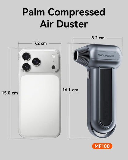 MF100 Compressed Air Duster, 150000RPM Turbo Fan, 45 m/s Airflow