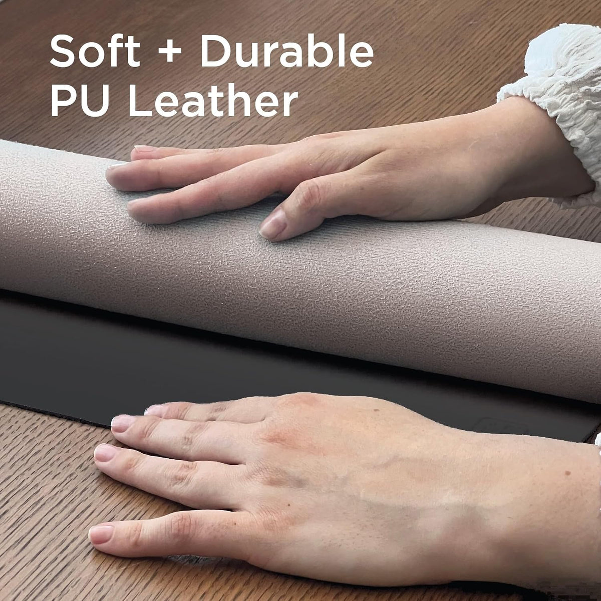 Faux Leather Desk Mat for Keyboard & Mouse