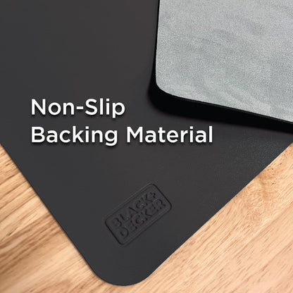 Faux Leather Desk Mat for Keyboard & Mouse