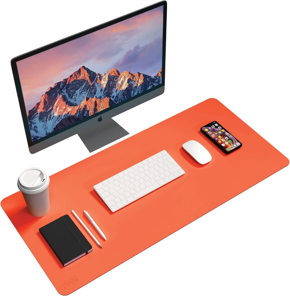 Faux Leather Desk Mat for Keyboard & Mouse