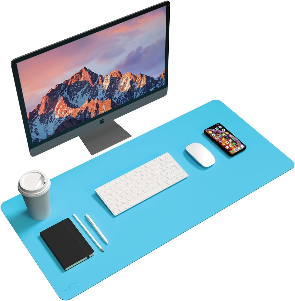 Faux Leather Desk Mat for Keyboard & Mouse