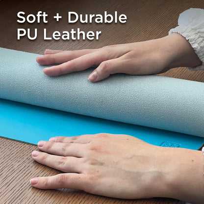 Faux Leather Desk Mat for Keyboard & Mouse
