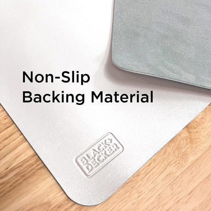 Faux Leather Desk Mat for Keyboard & Mouse