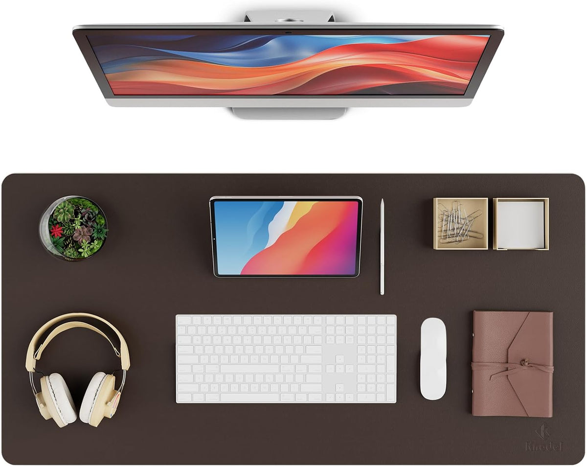 Desk Protector Mat and Pad for Office (Dark Brown, 15.7"x31.5")