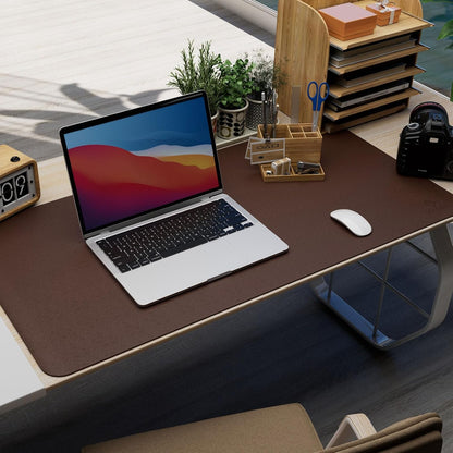 Desk Protector Mat and Pad for Office (Dark Brown, 15.7"x31.5")