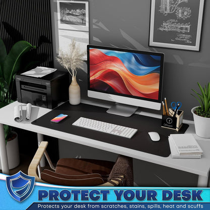 Desk Protector Mat and Pad for Office (Dark Brown, 15.7"x31.5")