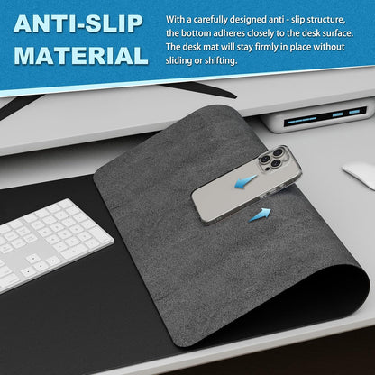 Desk Protector Mat and Pad for Office (Dark Brown, 15.7"x31.5")