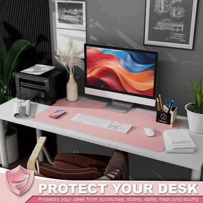 Desk Protector Mat and Pad for Office (Dark Brown, 15.7"x31.5")