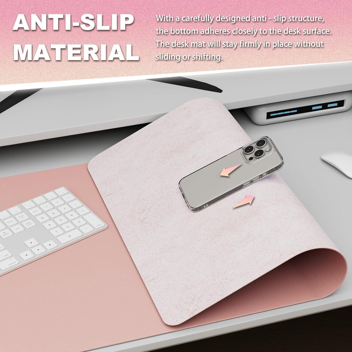 Desk Protector Mat and Pad for Office (Dark Brown, 15.7"x31.5")