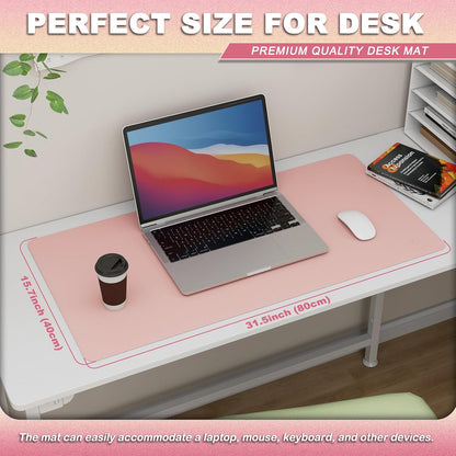 Desk Protector Mat and Pad for Office (Dark Brown, 15.7"x31.5")