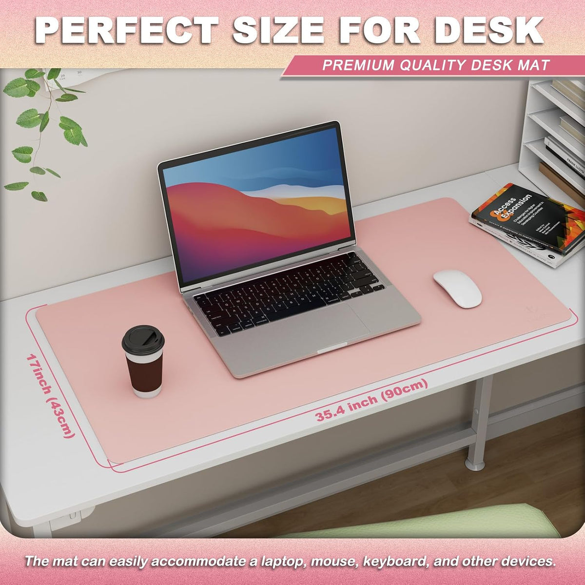 Desk Protector Mat and Pad for Office (Dark Brown, 15.7"x31.5")