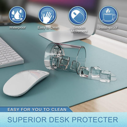 Desk Protector Mat and Pad for Office (Dark Brown, 15.7"x31.5")