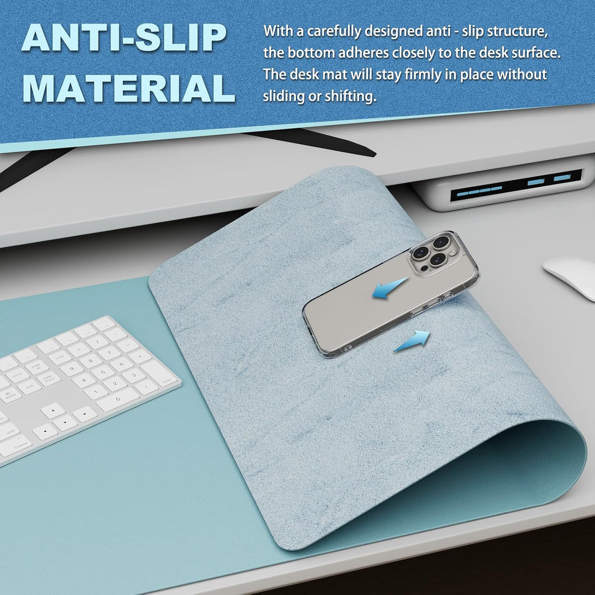 Desk Protector Mat and Pad for Office (Dark Brown, 15.7"x31.5")