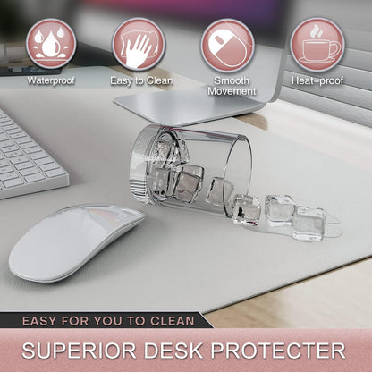 Desk Protector Mat and Pad for Office (Dark Brown, 15.7"x31.5")