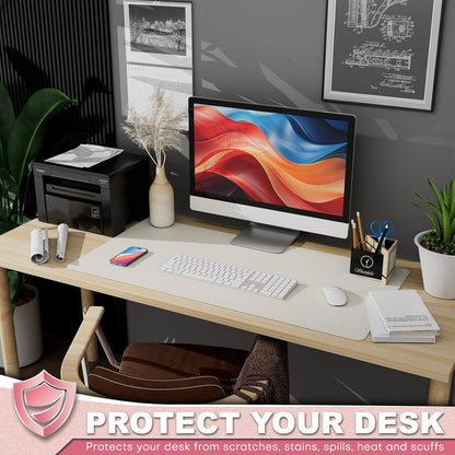 Desk Protector Mat and Pad for Office (Dark Brown, 15.7"x31.5")