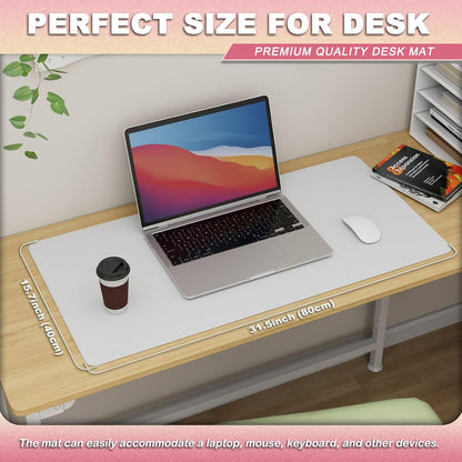Desk Protector Mat and Pad for Office (Dark Brown, 15.7"x31.5")