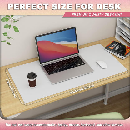 Desk Protector Mat and Pad for Office (Dark Brown, 15.7"x31.5")