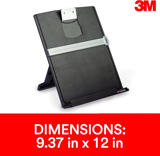 Desktop Document Holder for Monitor, 3.375 in x 12.0 in x 1.75 in