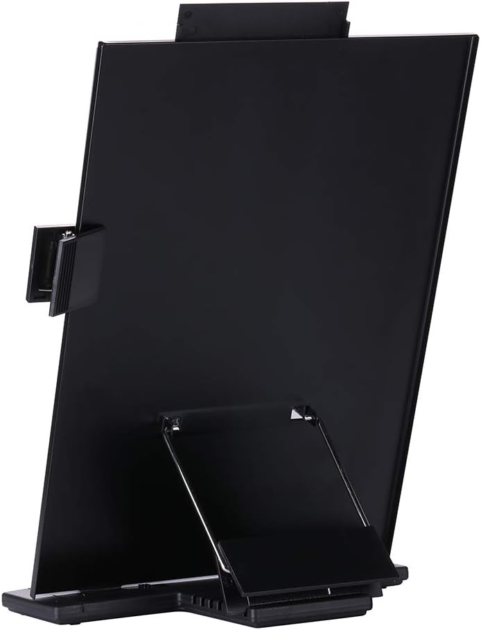 KLOUD CityBlack Metal Desktop Document Book Holder with 7 Adjustable Positions ( -SJ981)