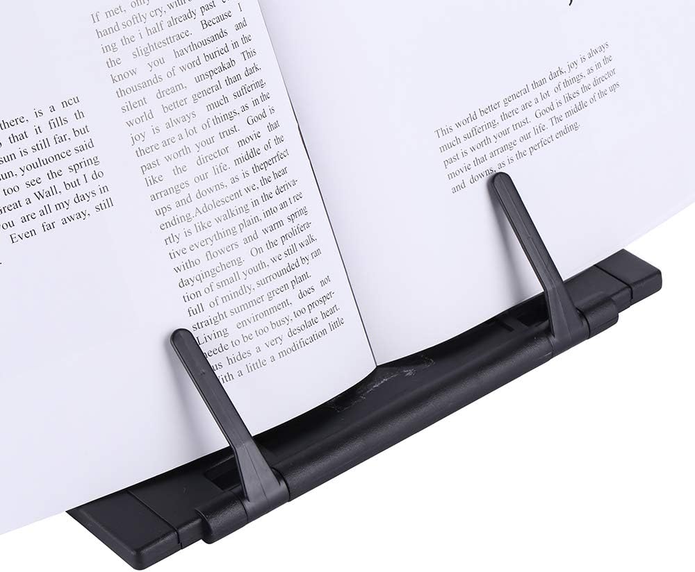 KLOUD CityBlack Metal Desktop Document Book Holder with 7 Adjustable Positions ( -SJ981)