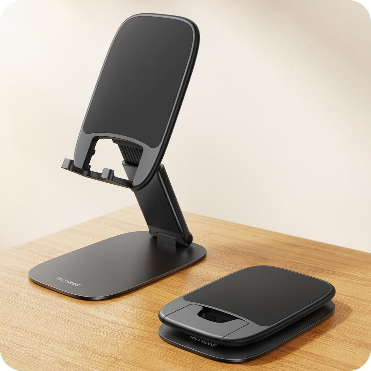 Ultra-Thin Foldable Cell Phone Stand for Desk