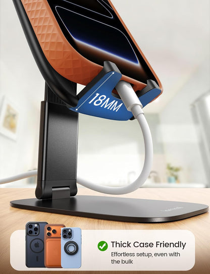 Ultra-Thin Foldable Cell Phone Stand for Desk