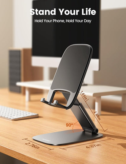 Ultra-Thin Foldable Cell Phone Stand for Desk