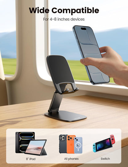 Ultra-Thin Foldable Cell Phone Stand for Desk