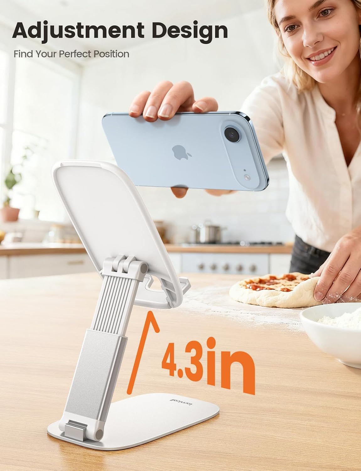 Ultra-Thin Foldable Cell Phone Stand for Desk