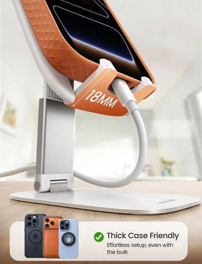 Ultra-Thin Foldable Cell Phone Stand for Desk