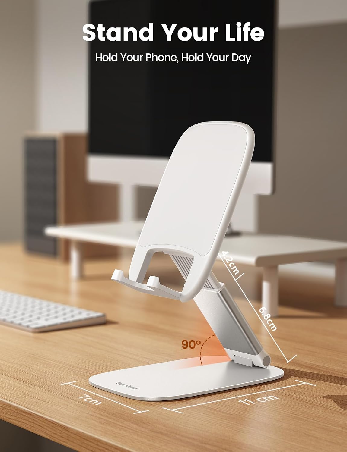 Ultra-Thin Foldable Cell Phone Stand for Desk