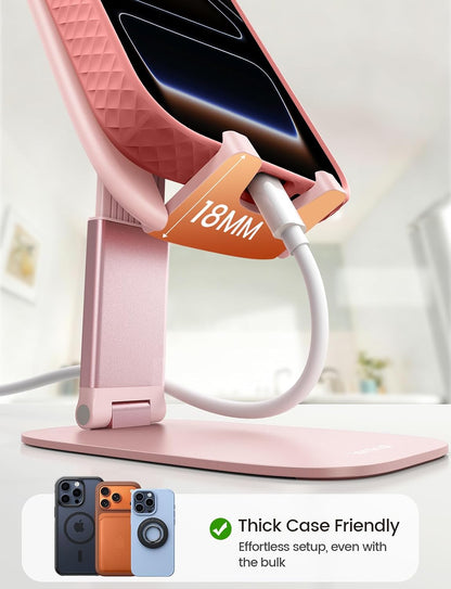 Ultra-Thin Foldable Cell Phone Stand for Desk