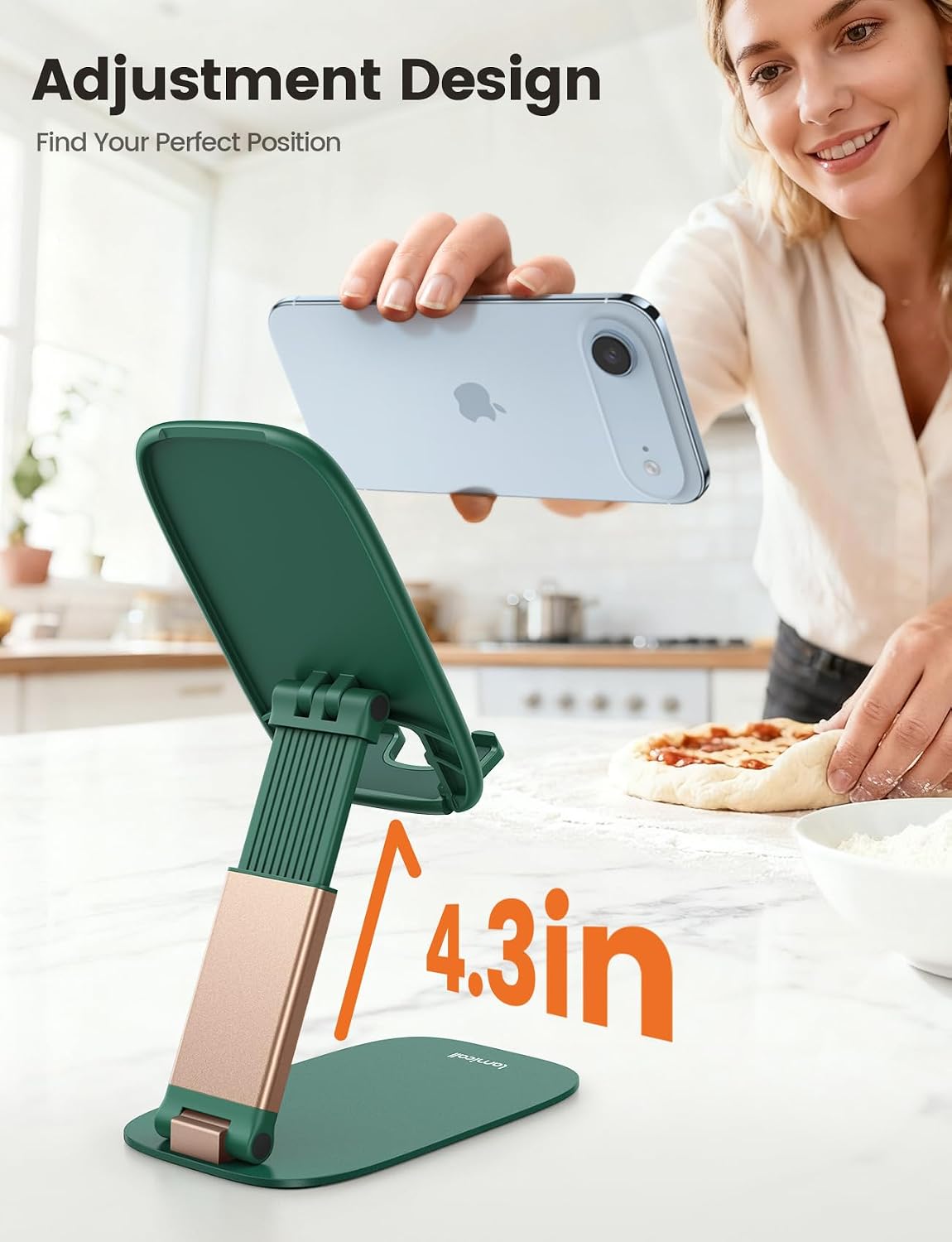 Ultra-Thin Foldable Cell Phone Stand for Desk