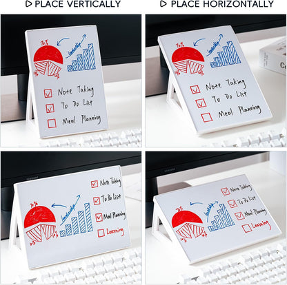 White Board Dry Erase Board 11.8 x 8.3 Inches