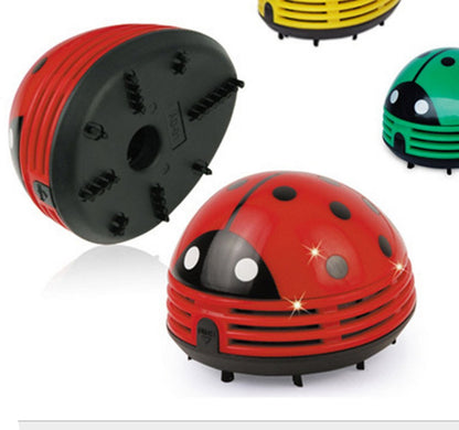 Ladybug Shaped Portable Corner Desk Vacuum Cleaner Mini Cute Vacuum Cleaner Dust Sweeper
