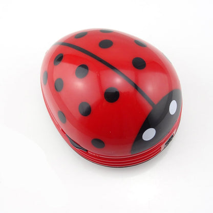 Ladybug Shaped Portable Corner Desk Vacuum Cleaner Mini Cute Vacuum Cleaner Dust Sweeper