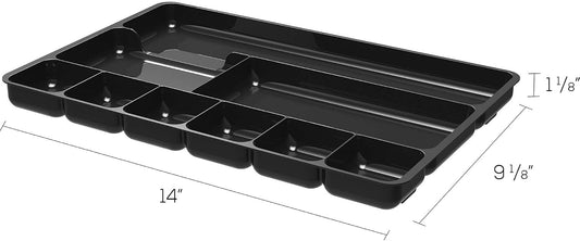 38104 Sustainable Office Desktop Organizer, 1" x 14" x 9", Black