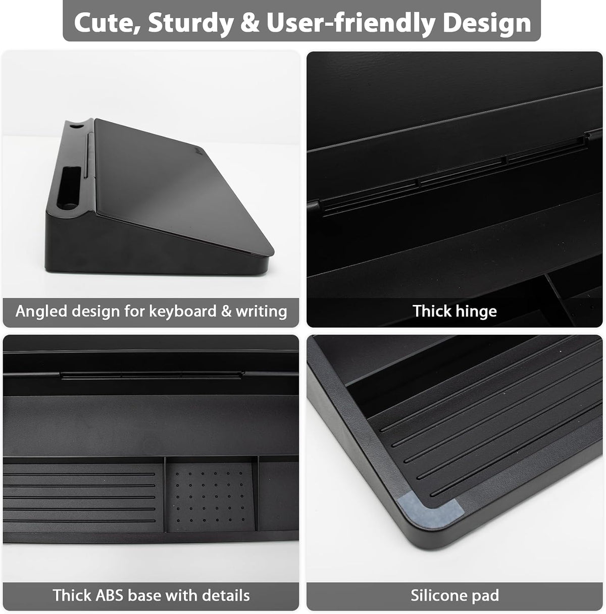 Small Glass Desk Whiteboard with Storage