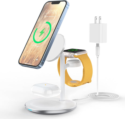 3 in 1 Magnetic Wireless Charging Station for Apple Devices,15W