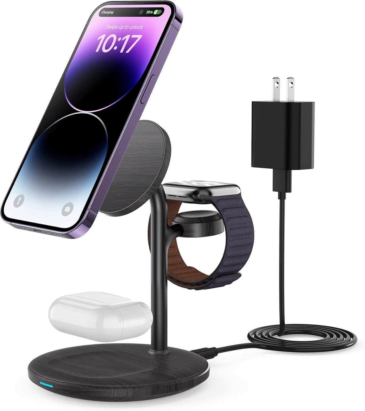 3 in 1 Magnetic Wireless Charging Station for Apple Devices,15W