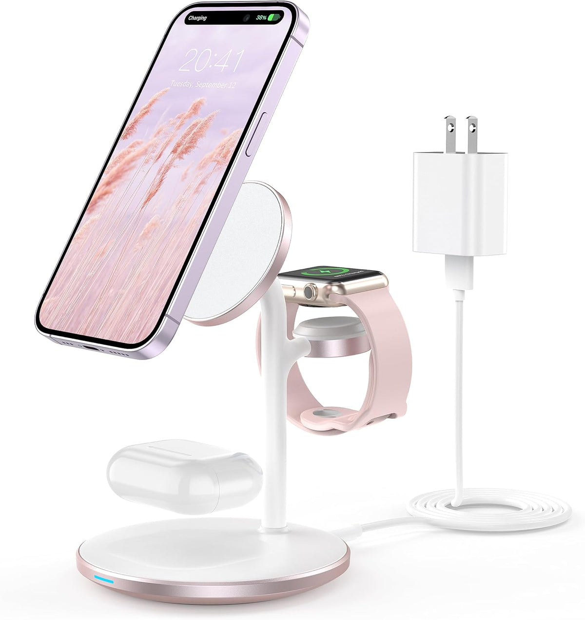 3 in 1 Magnetic Wireless Charging Station for Apple Devices,15W