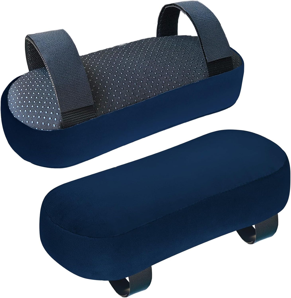 2-Pack Non-Slip Armrest Pads for Office & Gaming Chairs - Ergonomic Forearm Support Pillow for Desk, Computer & Wheelchair, Pressure Relief Cushions,Dark Gray