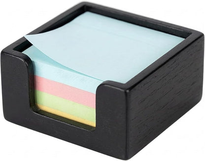 Acacia Wood Sticky Note Holder, Post It Note Dispenser for Office Desk Accessories, Self Stick Note Pad Holder, Memo Pad Holder Dispenser Organizer for School Office Desk Supplies, Brown