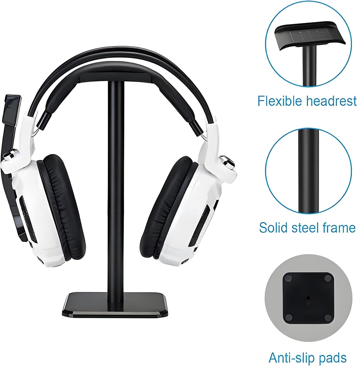 Headphone Stand, Universal Game Headset Metal Holder Earphone Stand