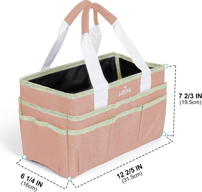 Craft Organizer Tote Bag Art Storage Caddy Bluish Green