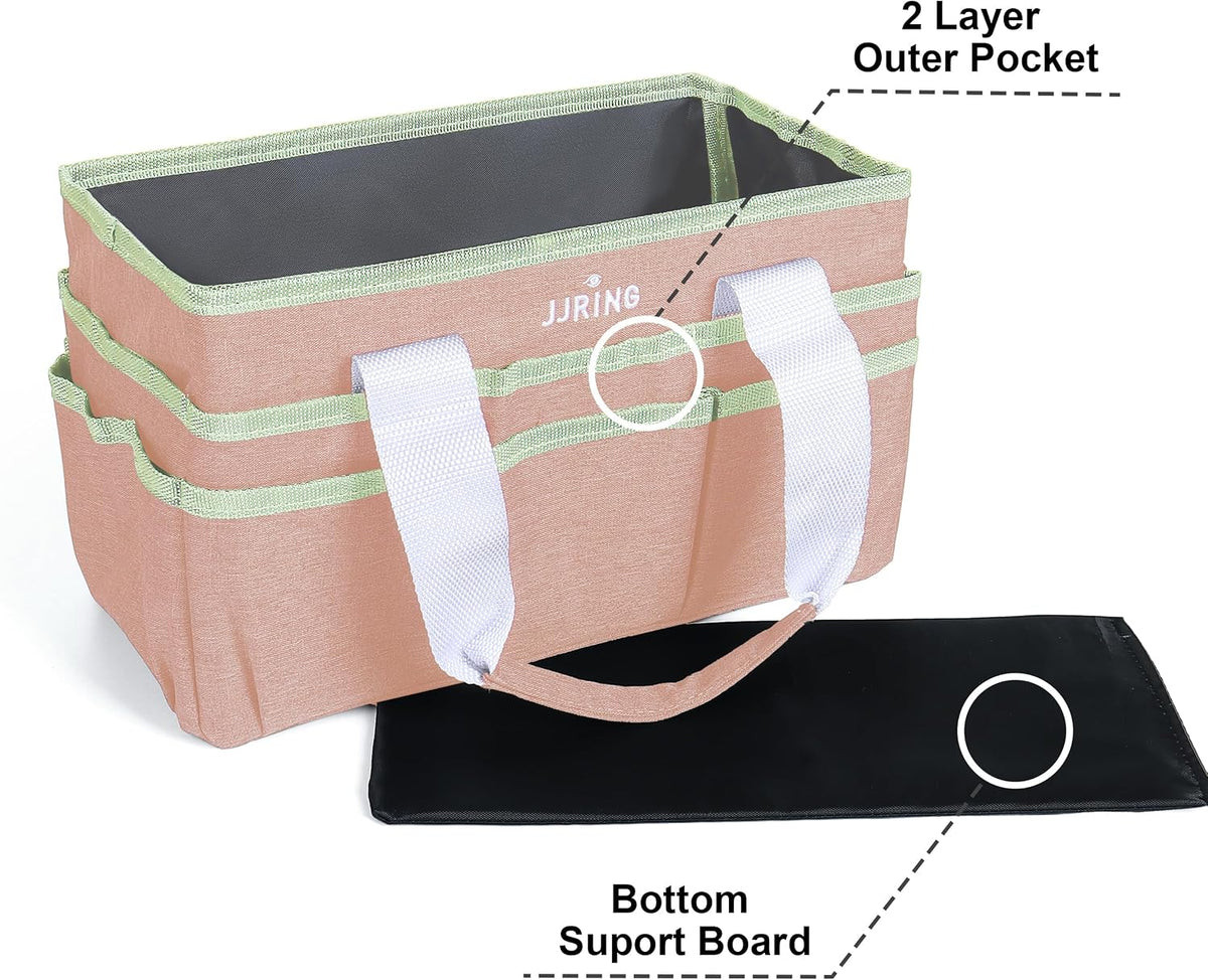 Craft Organizer Tote Bag Art Storage Caddy Bluish Green